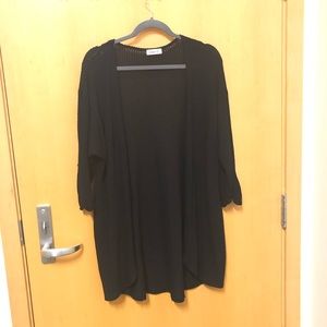 Black 3/4 sleeve cardigan